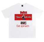 画像1:  Popeye & Olive printT-shirt ユニセックス 男女兼用ポパイ＆オリーブeat spinachプリントTシャツ (1)