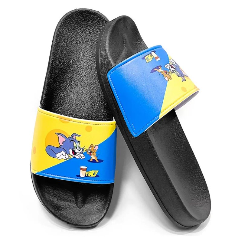 画像6: Tom and Jerry print flip-flop sandals/slippers　トムとジェリープリントトム&ジェリーサンダル スリッパ フリップフロップ (6)