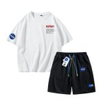 画像2: NASA Tshirts and Short pants setup ユニセックス男女兼用 NASA Tシャツ ハーフ パンツ セットアップ ショートパンツ  (2)