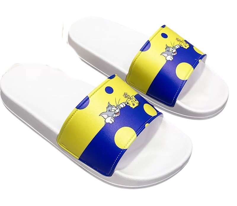 画像1: Tom and Jerry x Polka Dot print flip-flop sandals/slippers　トムとジェリープリントトム&ジェリー×ドット水玉サンダル スリッパ フリップフロップ (1)