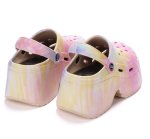 画像6: Closed Top Platform Clog Sandals    クローズトッププラットフォーム厚底クロッグサンダルシューズ　 (6)