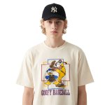 画像1: Goofy & Donald Duck Vintage Style Print Short-Sleeve T-Shirt 　男女兼用 ユニセックス グーフィ＆ドナルドダック ヴィンテージスタイルプリント半袖Tシャツ (1)