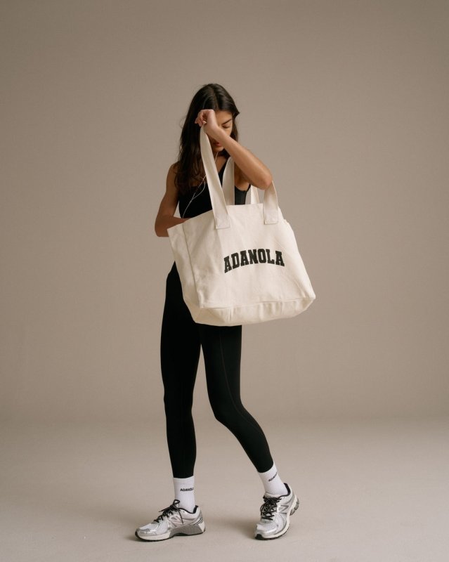 画像3: Adanola Varsity Canvas Tote Bag アダノーラ バーシティ キャンバス トート バッグ (3)