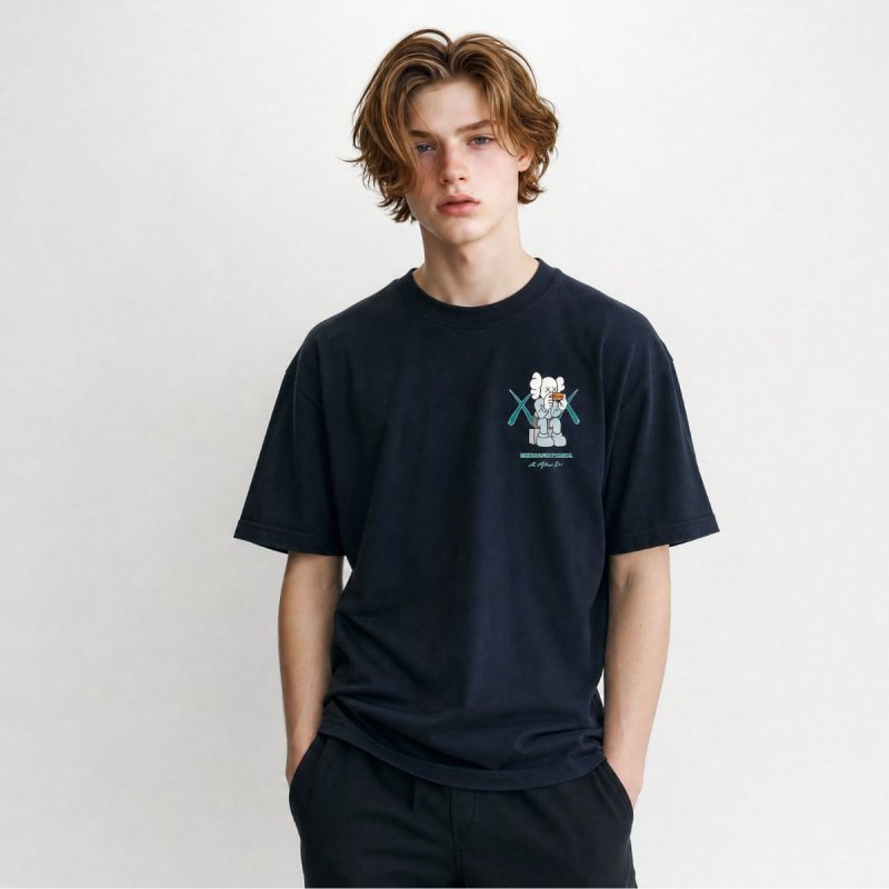画像2: Unisex KAWS Match Print  T-shirt  男女兼用 ユニセックス カウズ Match プリント 半袖 Tシャツ (2)