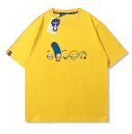 画像4: The Simpsons Family printT-shirt ユニセックス 男女兼用シンプソンズファミリーフェイスプリントTシャツ (4)
