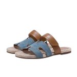 画像1: H-mark strap flat espadrille sandals slippers  shoes   Hマークストラップフラットエスパドリーユ  ベルクロサンダル スリッパ  シューズ　 (1)