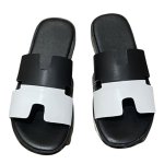 画像6: men's leather H  flat slippers sandals  フラット本革レザーHサンダル　スリッパフリップフロップ (6)