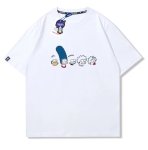画像1: The Simpsons Family printT-shirt ユニセックス 男女兼用シンプソンズファミリーフェイスプリントTシャツ (1)