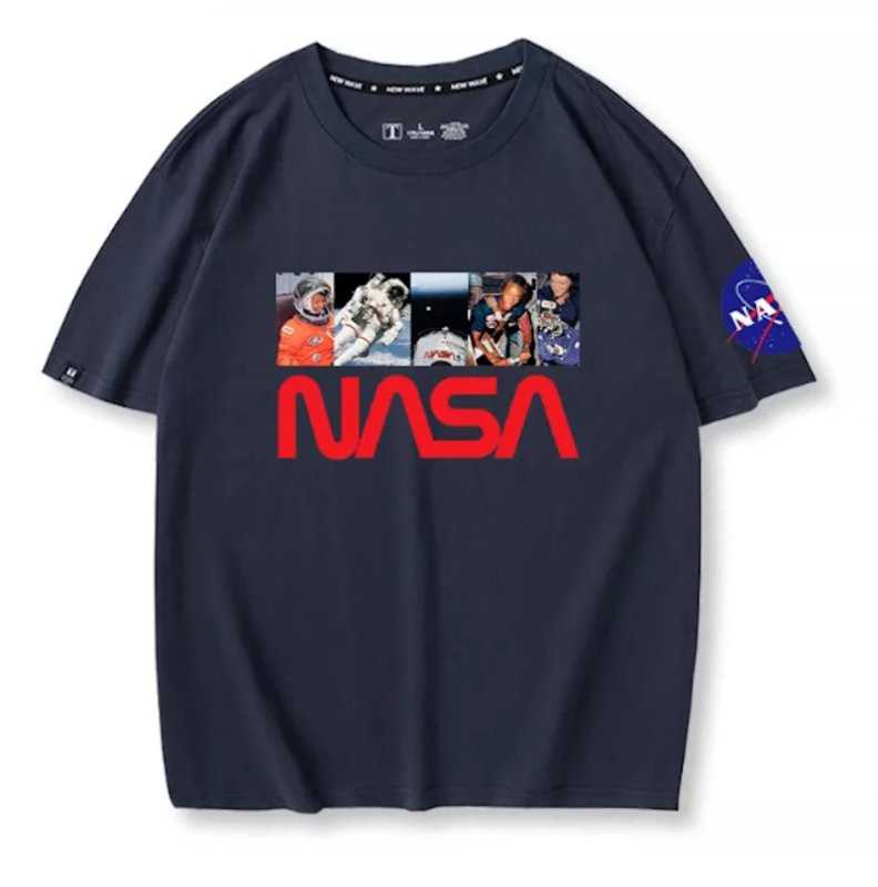 画像1: NASA x Astronaut Photo Prints T-shirt  ユニセックス 男女兼用NASAナサ×宇宙飛行士フォトプリントTシャツ (1)