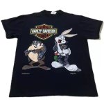 画像2: Bugs Bunny x Tasmanian Devil x Harley-Davidson Vintage Style Short-Sleeve T-Shirt ユニセックス 男女兼用バックスバニー×タズマニアン・デビルxハーレーダビッドソンヴィンテージスタイルプリントTシャツ (2)