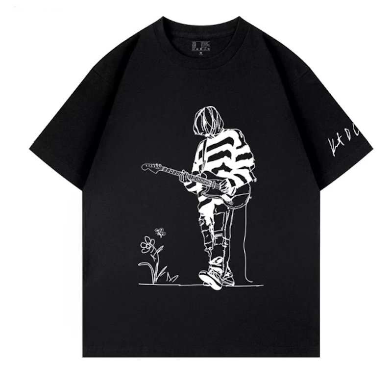画像3: Nirvana Kurt Cobain print T-shirt  ユニセックス 男女兼用ニルバーナーKurt Cobainカート・コバーンプリントTシャツ (3)