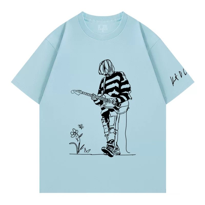 画像5: Nirvana Kurt Cobain print T-shirt  ユニセックス 男女兼用ニルバーナーKurt Cobainカート・コバーンプリントTシャツ (5)