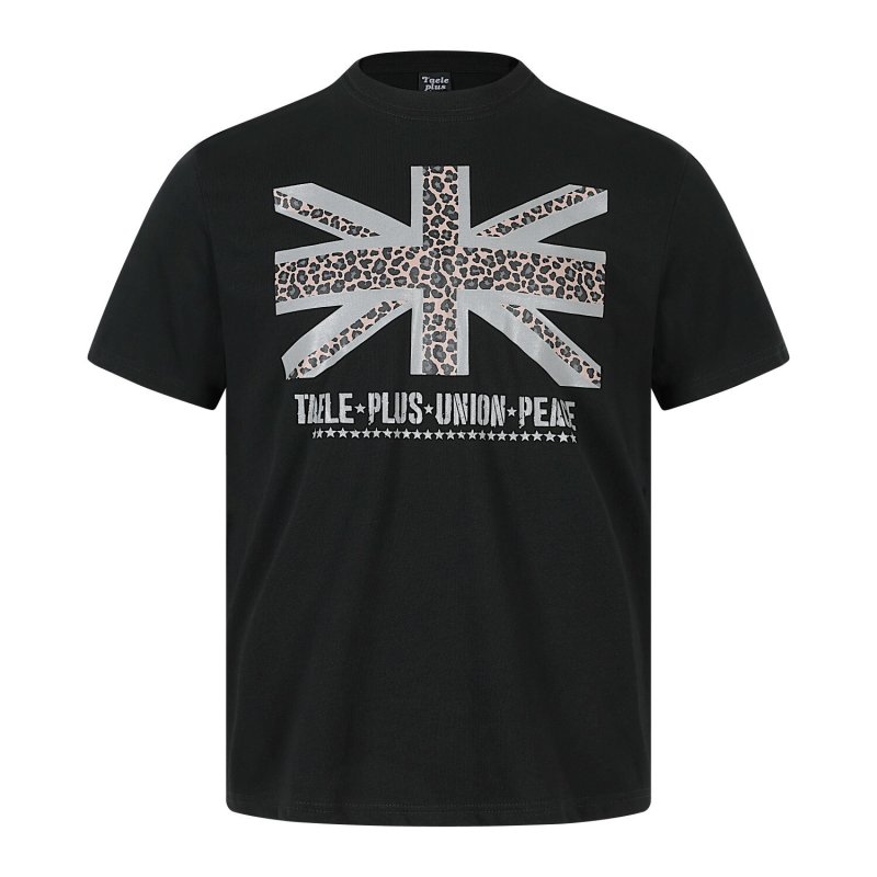 画像2: Leopard Union Jack print Short-Sleeve T-Shirt  ユニセックス 男女兼用レオパードユニジャックプリント半袖Tシャツ (2)