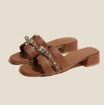 画像5: Cadena & Stud Leather Sandal Slippers shoes  カデナ&スタッズレザーサンダル スリッパ  シューズ　 (5)