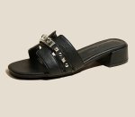 画像13: Cadena & Stud Leather Sandal Slippers shoes  カデナ&スタッズレザーサンダル スリッパ  シューズ　 (13)