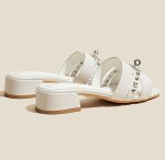 画像12: Cadena & Stud Leather Sandal Slippers shoes  カデナ&スタッズレザーサンダル スリッパ  シューズ　 (12)