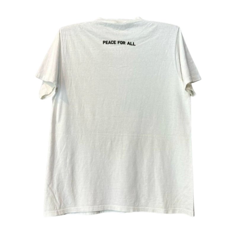 画像2: Peace For ALL: Mickey Mouse Hand x Earth print Short-Sleeve T-Shirt  ユニセックス 男女兼用Peace For ALLミッキーマウスグローブ×地球プリント半袖Tシャツ (2)