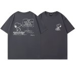 画像7: Snoopy on a skateboard print T-shirt  ユニセックス 男女兼用スケートボードスヌーピープリントTシャツ (7)