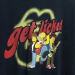 画像2: Get Licked City Boy Homer Simpson Rock Band Vintage Style print Short-Sleeve T-Shirt  ユニセックス 男女兼用ホーマーシンプソンロックバンドヴィンテージスタイルプリント半袖Tシャツ (2)