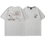 画像5: Snoopy on a skateboard print T-shirt  ユニセックス 男女兼用スケートボードスヌーピープリントTシャツ (5)