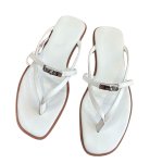 画像3: Cadena Leather Tongs Sandal Slippers shoes  カデナトングフラットレザーサンダル スリッパ  シューズ　 (3)