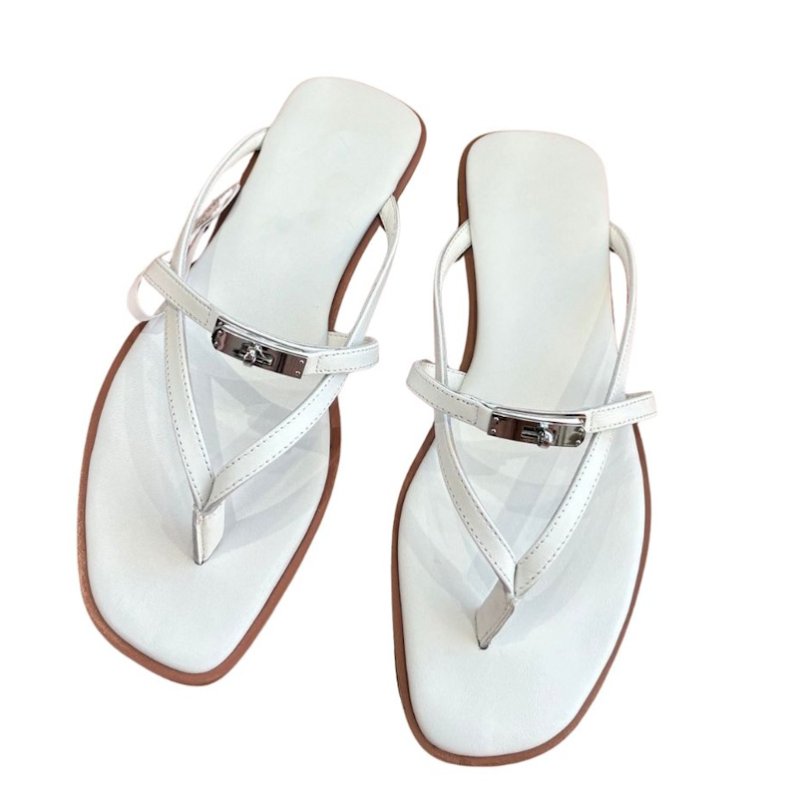 画像3: Cadena Leather Tongs Sandal Slippers shoes  カデナトングフラットレザーサンダル スリッパ  シューズ　 (3)