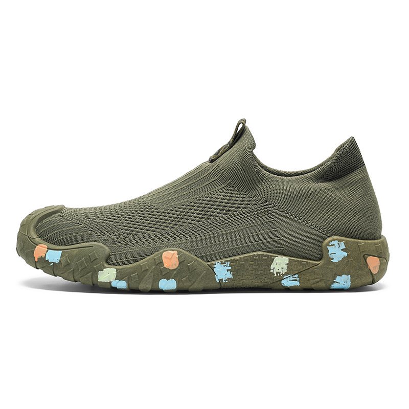 画像2: Painted knit sneakers Boots Shoes　ユニセックス 男女兼用ペイントニットスニーカー ブーツシューズ (2)