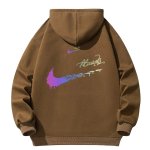 画像7: Unisex Double Swoosh Rainbow logo Sweat Hoodie ユニセックス 男女兼用  ダブルスウッシュ レインボーロゴ 長袖 トレーナー パーカー (7)