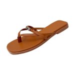 画像1: Cadena Leather Tongs Sandal Slippers shoes  カデナトングフラットレザーサンダル スリッパ  シューズ　 (1)