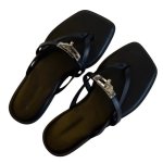画像2: Cadena Leather Tongs Sandal Slippers shoes  カデナトングフラットレザーサンダル スリッパ  シューズ　 (2)