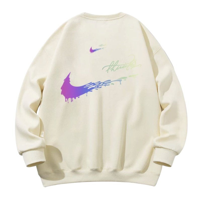 画像3: Unisex Double Swoosh Rainbow logo Sweat  ユニセックス 男女兼用  ダブルスウッシュ レインボーロゴ 長袖 トレーナー (3)