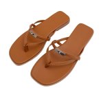 画像4: Cadena Leather Tongs Sandal Slippers shoes  カデナトングフラットレザーサンダル スリッパ  シューズ　 (4)