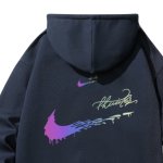画像8: Unisex Double Swoosh Rainbow logo Sweat Hoodie ユニセックス 男女兼用  ダブルスウッシュ レインボーロゴ 長袖 トレーナー パーカー (8)