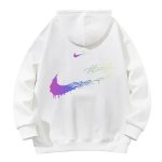 画像2: Unisex Double Swoosh Rainbow logo Sweat Hoodie ユニセックス 男女兼用  ダブルスウッシュ レインボーロゴ 長袖 トレーナー パーカー (2)