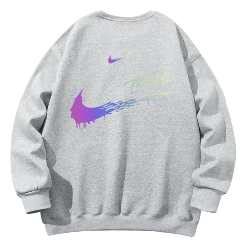 画像5: Unisex Double Swoosh Rainbow logo Sweat  ユニセックス 男女兼用  ダブルスウッシュ レインボーロゴ 長袖 トレーナー (5)