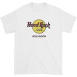 画像1: Hard Rock Cafe Hollywood print T-shirt  　ユニセックス 男女兼用ハードロックカフェカリフォルニアプリントTシャツ (1)