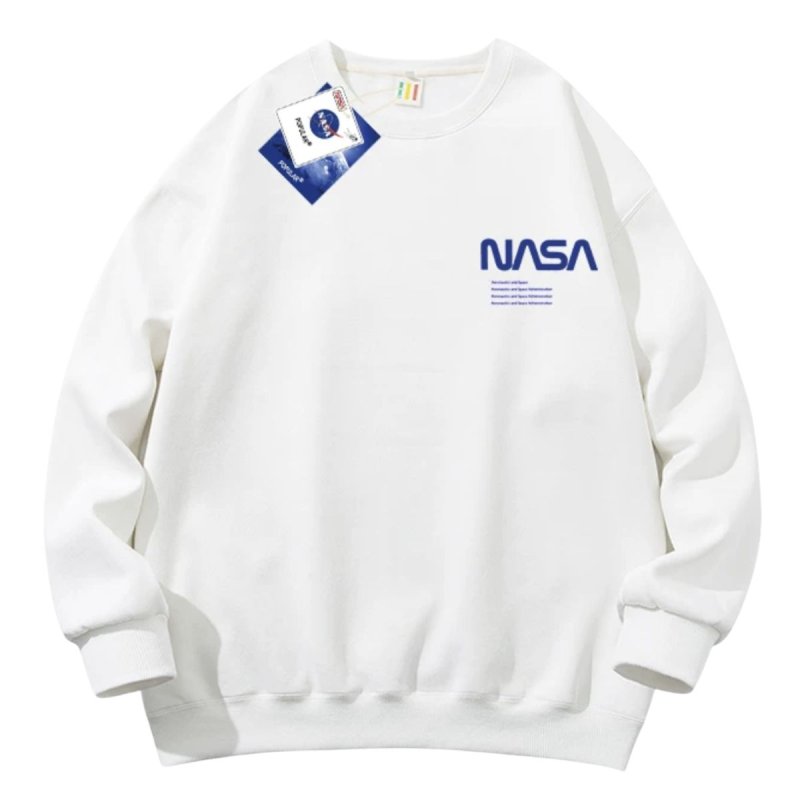 画像1: NASA LOGO SWEAT Pullover ユニセックス 男女兼用 ナサ ロゴ スウェットプルオーバー トレーナー (1)
