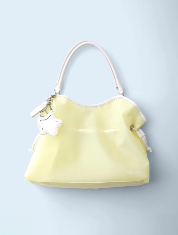 画像4: Bad Blue Jelly Mint Dimsum Bag Y2K バッドブルー ジェリー バッグ ゼリー 透明 トート ハンドバッグ (4)