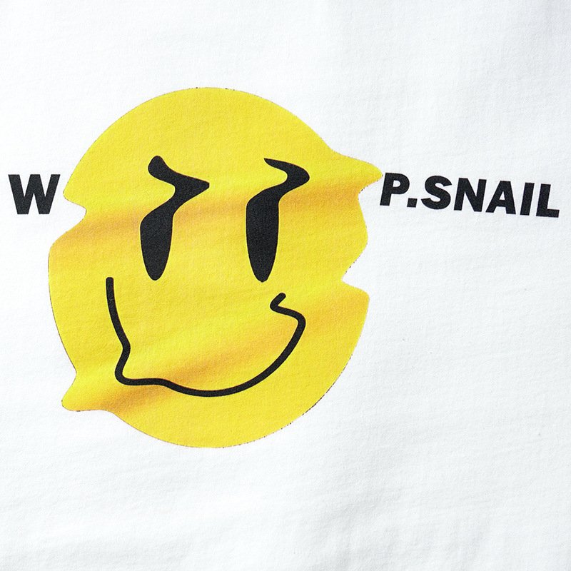 画像3: Distorted WP.SNAIL SMILE T-shirt ユニセックス 男女兼用 スマイル プリント 半袖 Tシャツ (3)