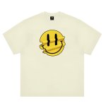画像1: Distorted melt SMILE T-shirt ユニセックス 男女兼用 ドロドロ スマイル プリント 半袖 Tシャツ (1)