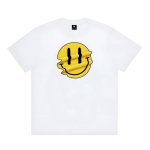 画像2: Distorted melt SMILE T-shirt ユニセックス 男女兼用 ドロドロ スマイル プリント 半袖 Tシャツ (2)
