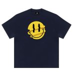画像5: Distorted melt SMILE T-shirt ユニセックス 男女兼用 ドロドロ スマイル プリント 半袖 Tシャツ (5)