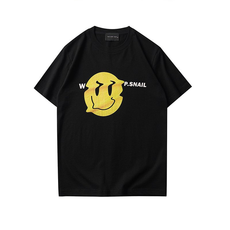 画像2: Distorted WP.SNAIL SMILE T-shirt ユニセックス 男女兼用 スマイル プリント 半袖 Tシャツ (2)