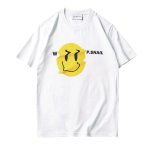 画像1: Distorted WP.SNAIL SMILE T-shirt ユニセックス 男女兼用 スマイル プリント 半袖 Tシャツ (1)