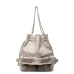 画像1: chain studs 3way bag　 チェーンスタッズ付きレザー3WAYトートショルダーパックバッグ (1)