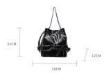 画像6: chain studs 3way bag　 チェーンスタッズ付きレザー3WAYトートショルダーパックバッグ (6)