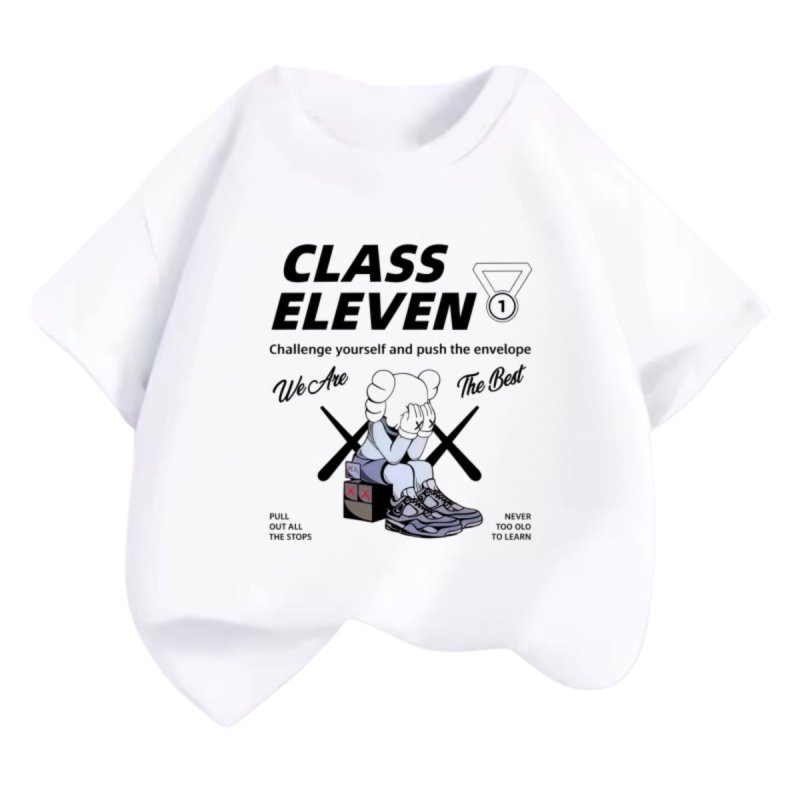 画像3: Kids Unisex Kaws CLASS ELEVEN Print T-shirt From kids to adults ユニセックス 男女キッズ兼用 ファミリー用 カウズ 半袖Tシャツ 子供服 (3)