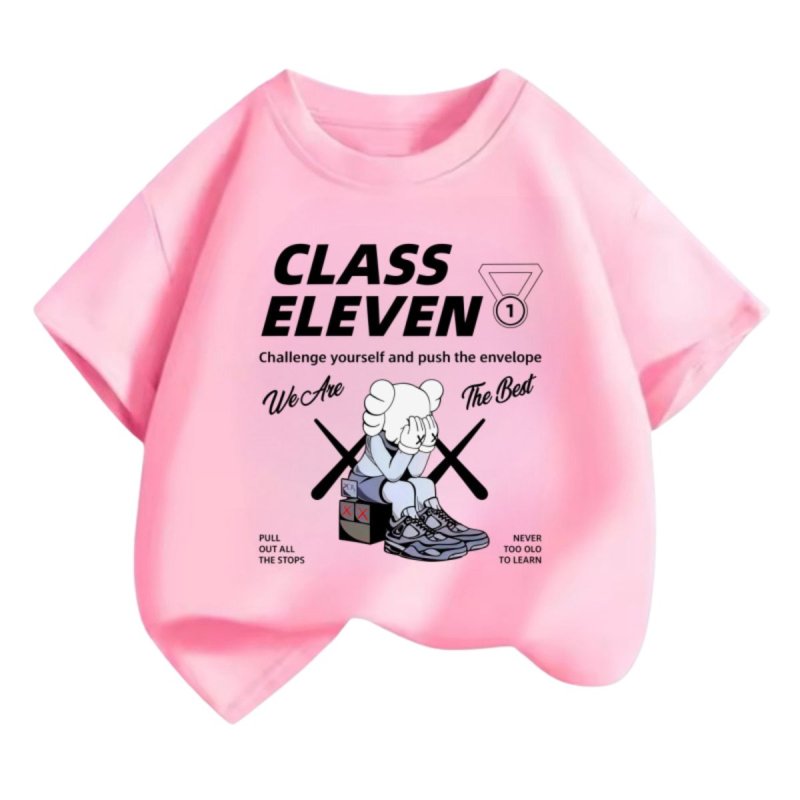 画像4: Kids Unisex Kaws CLASS ELEVEN Print T-shirt From kids to adults ユニセックス 男女キッズ兼用 ファミリー用 カウズ 半袖Tシャツ 子供服 (4)