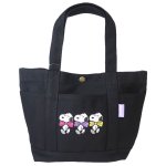 画像3:  Unisex Snoopy embroidered canvas  Tote Shoulder Bag Shopping Eco Bag　ユニセックス男女兼用スヌーピー刺繍キャンバストートショルダーバッグ通勤通学ショッピング (3)