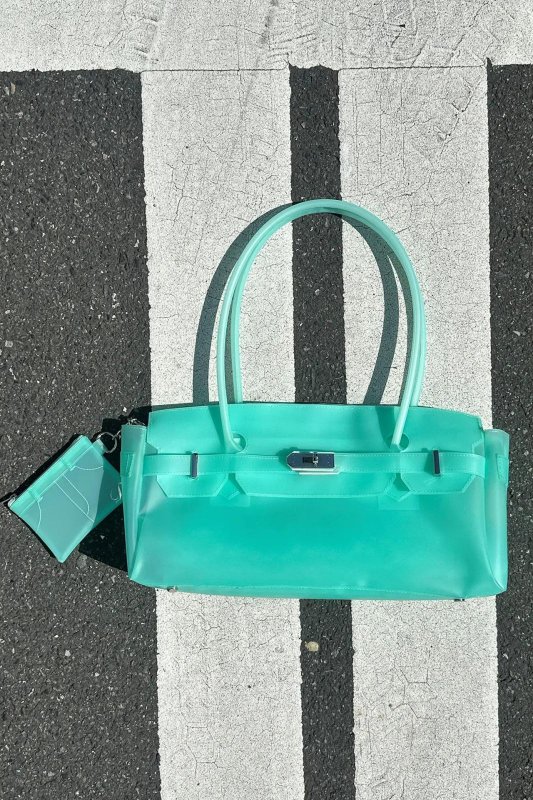画像5: DEINET JELLY TWO-WAY BAG Y2K デイネット 2Way ジェリー バッグ ゼリー 透明 トート ハンドバッグ (5)
